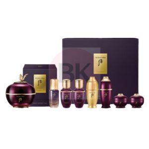 THE WHOO Whanyu Imperial Youth Master Cream Special Set with 60ml cream, First Serum 15ml, Whanyu Balancer 25ml, Lotion 25ml, Essence 25ml, and deluxe mini 4pcs