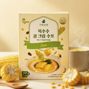 Corn & Bean Cream Soup Powder – 100% Plant-Based Vegan Corn Soup, 120g