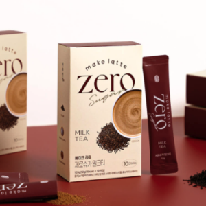 Make Latte Zero Sugar Milk Tea Powder – Assam Black Tea & Earl Grey, 12g x 10 Sticks