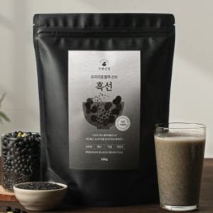 Premium Black Grain Shake Powder – Korean Black Soybean Meal Replacement, Plant-Based Protein, 500g
