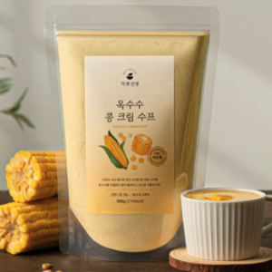 Corn & Bean Cream Soup Powder – 100% Plant-Based Vegan Corn Soup, 500g