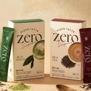 Make Latte Zero Sugar Variety Pack – Jeju Matcha & Milk Tea, 2 Types