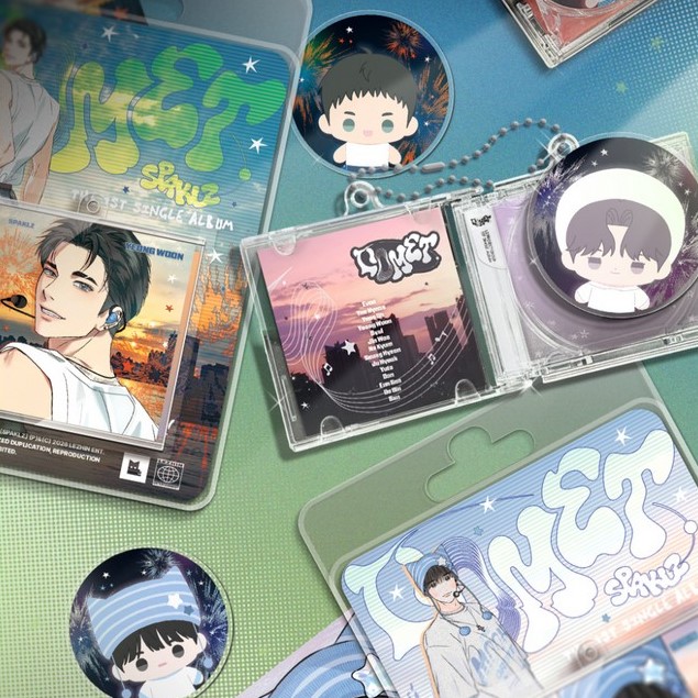 韓国BL backlight 購入特典　CD キーホルダー　spaklz SPAKLZ] NFC Mini CD Keyring - Now In Seoul