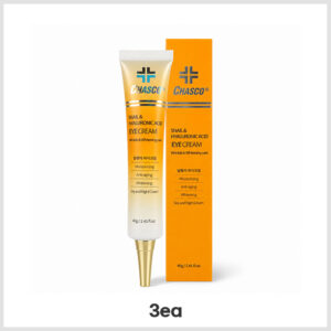 CHASCO Snail & Hyaluronic Acid Eye Cream 40g × 3-Pack – Brightening & Wrinkle Care